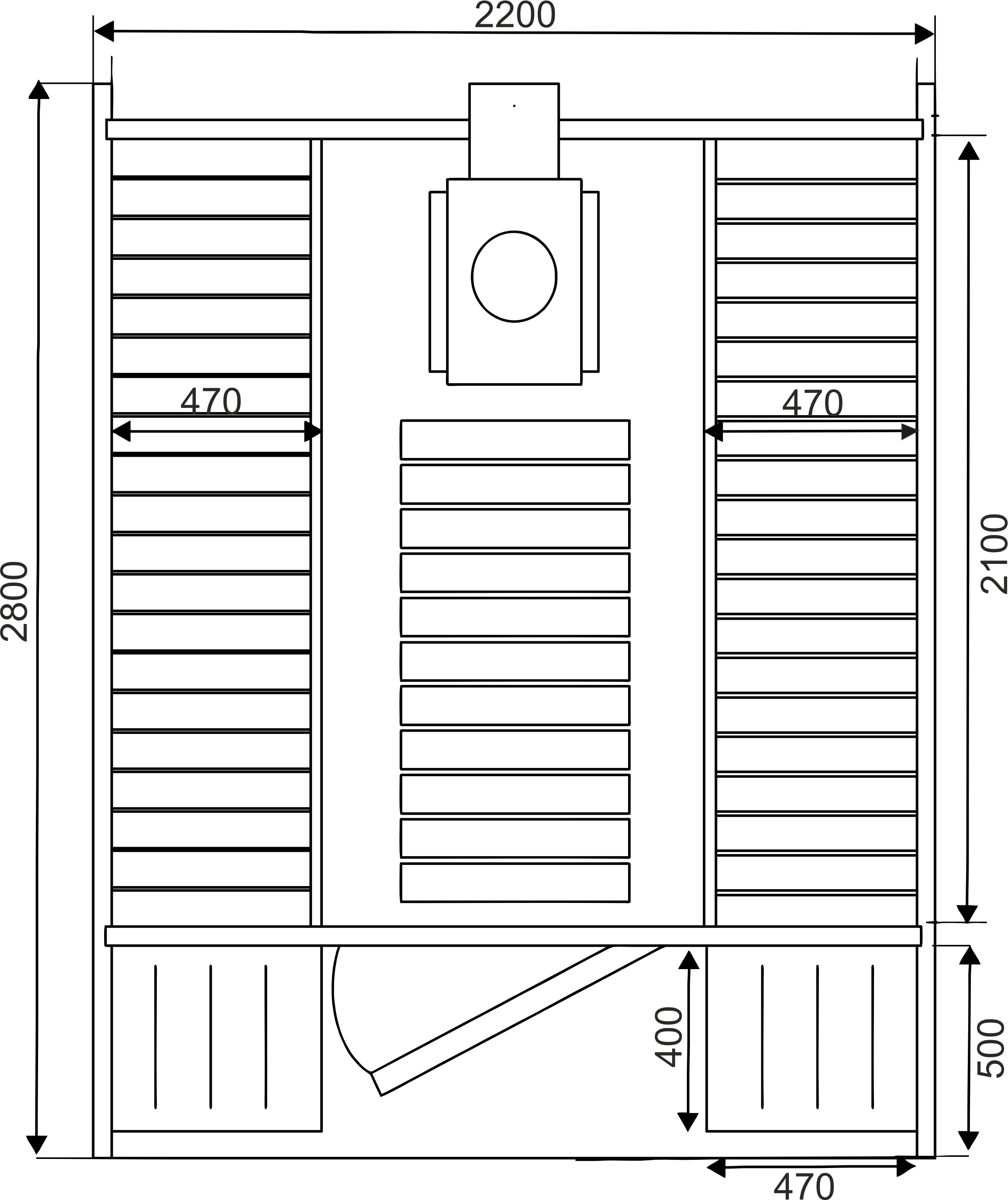 Schemat sauny